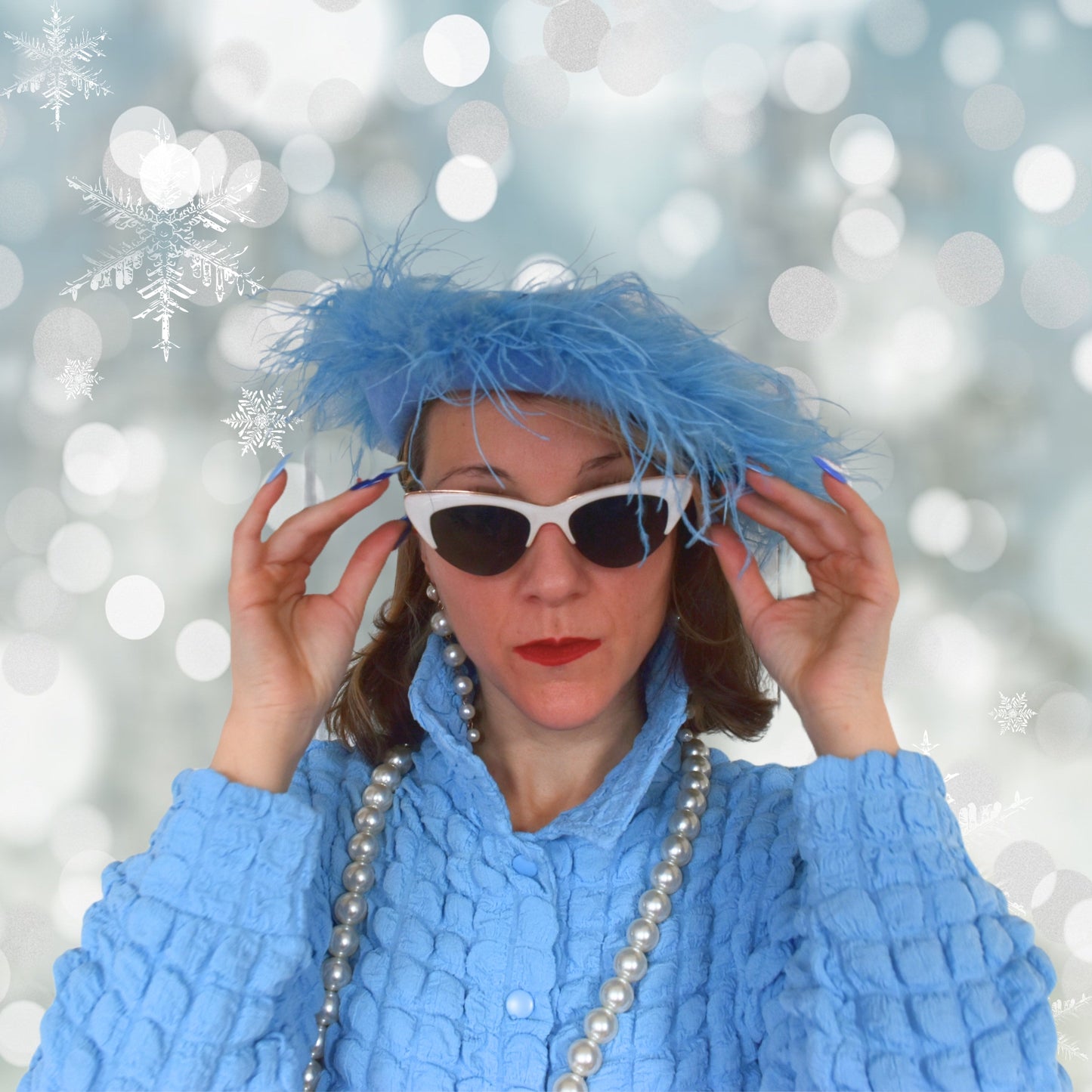 Snowflake Beret Hat