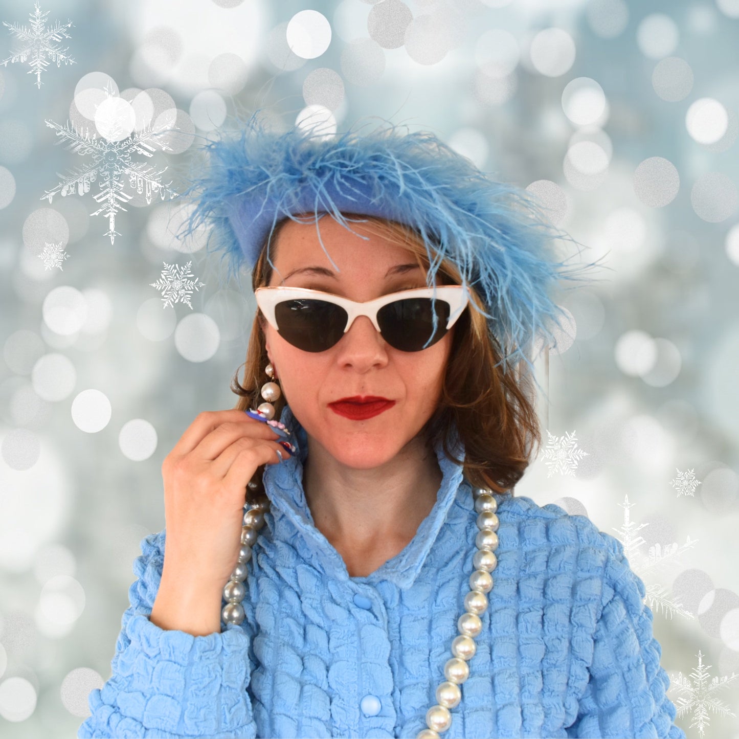Snowflake Beret Hat