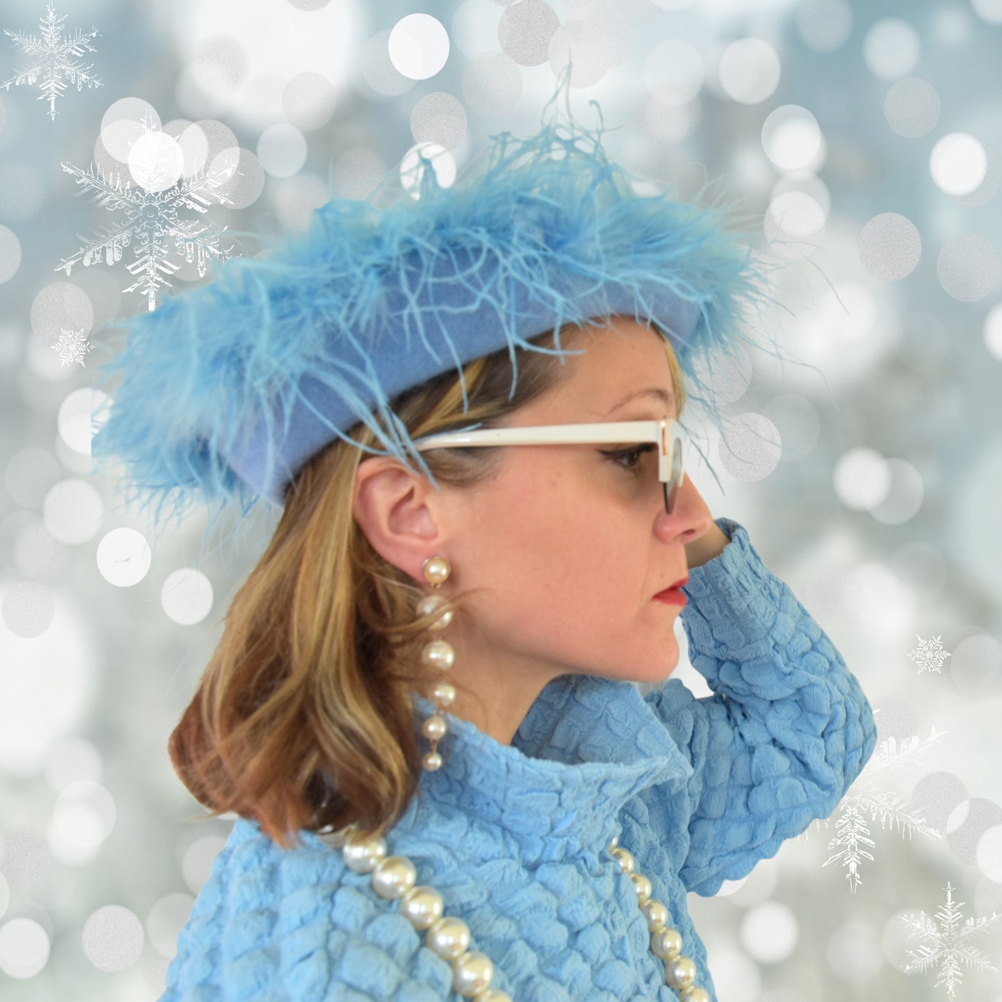 Snowflake Beret Hat
