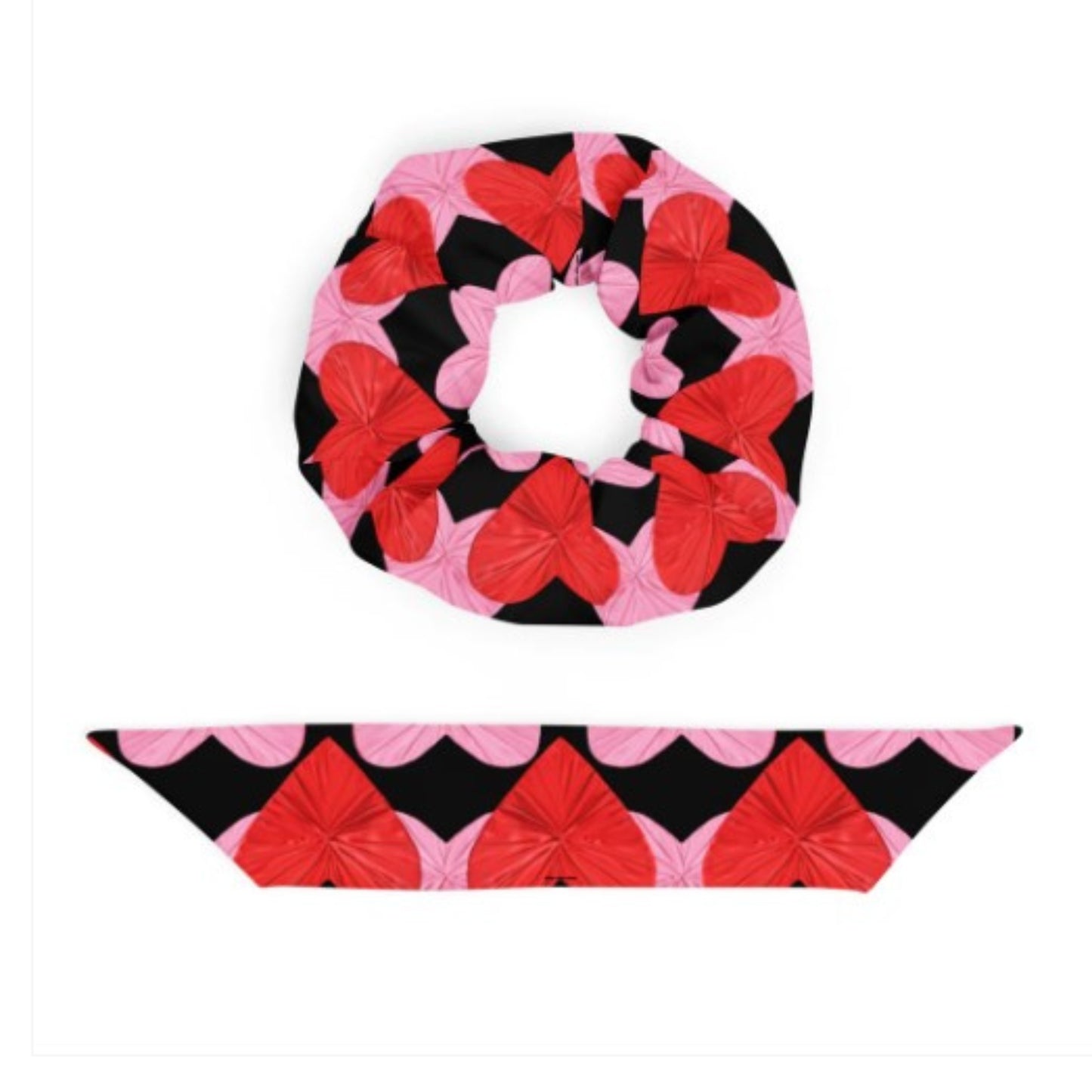 Self Love Hearts Scrunchie