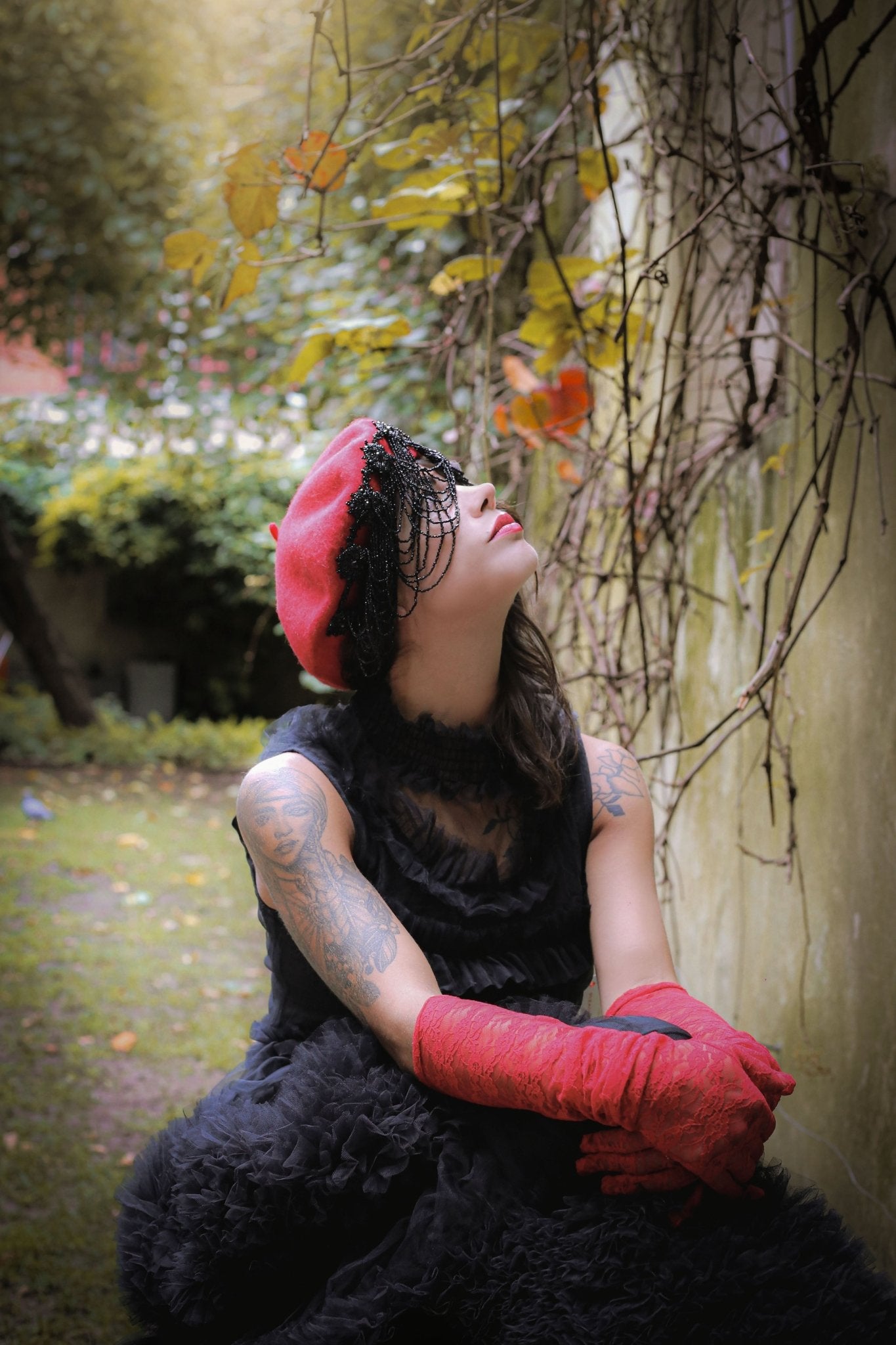 Antique Jewellery 1950 beret hat - Dedais Slow Fashion