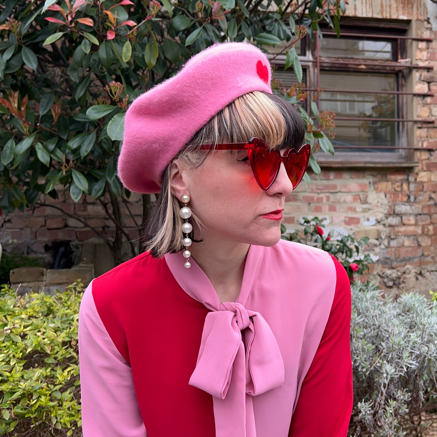 Valentine's Day Pompom Beret