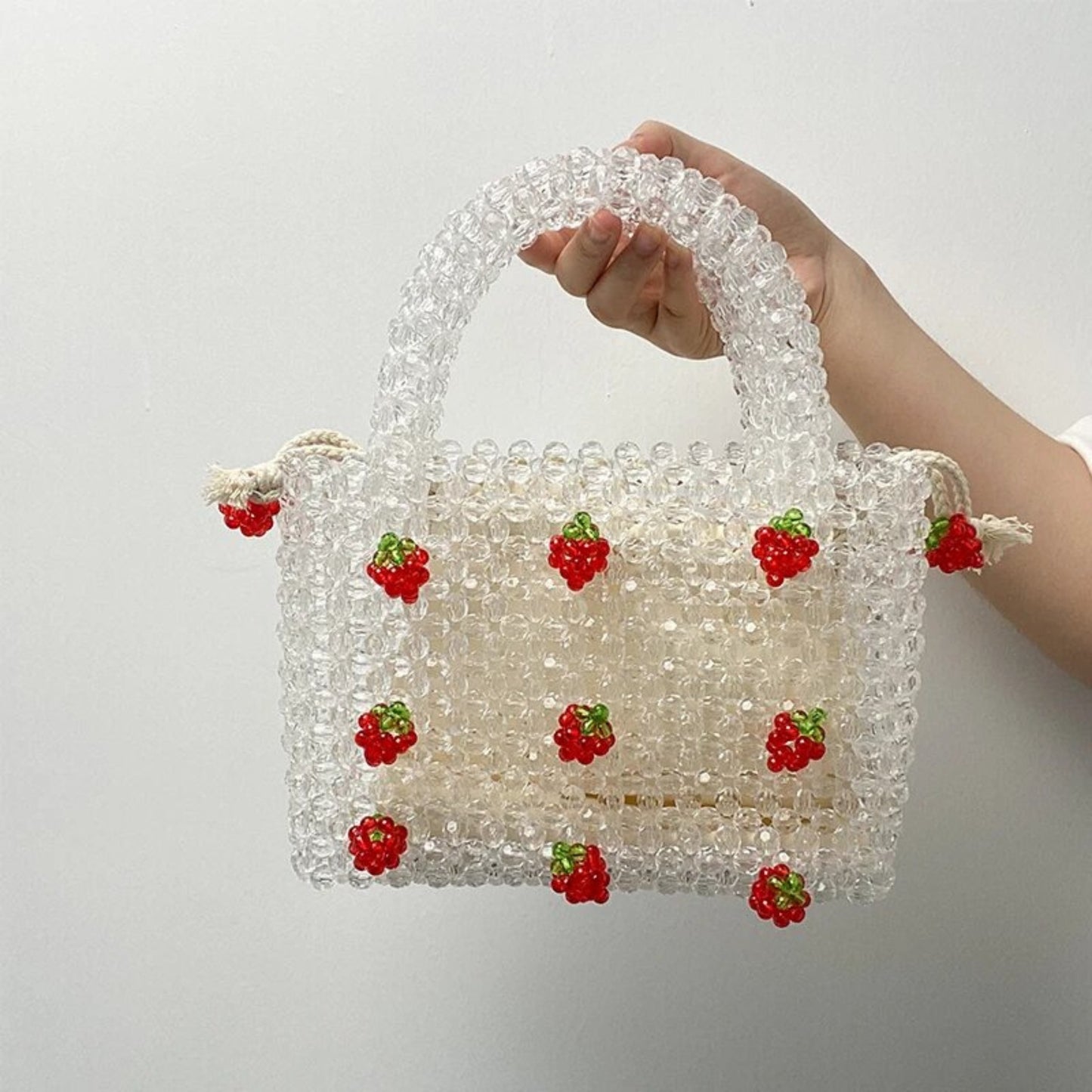 Strawberry Beaded Bag