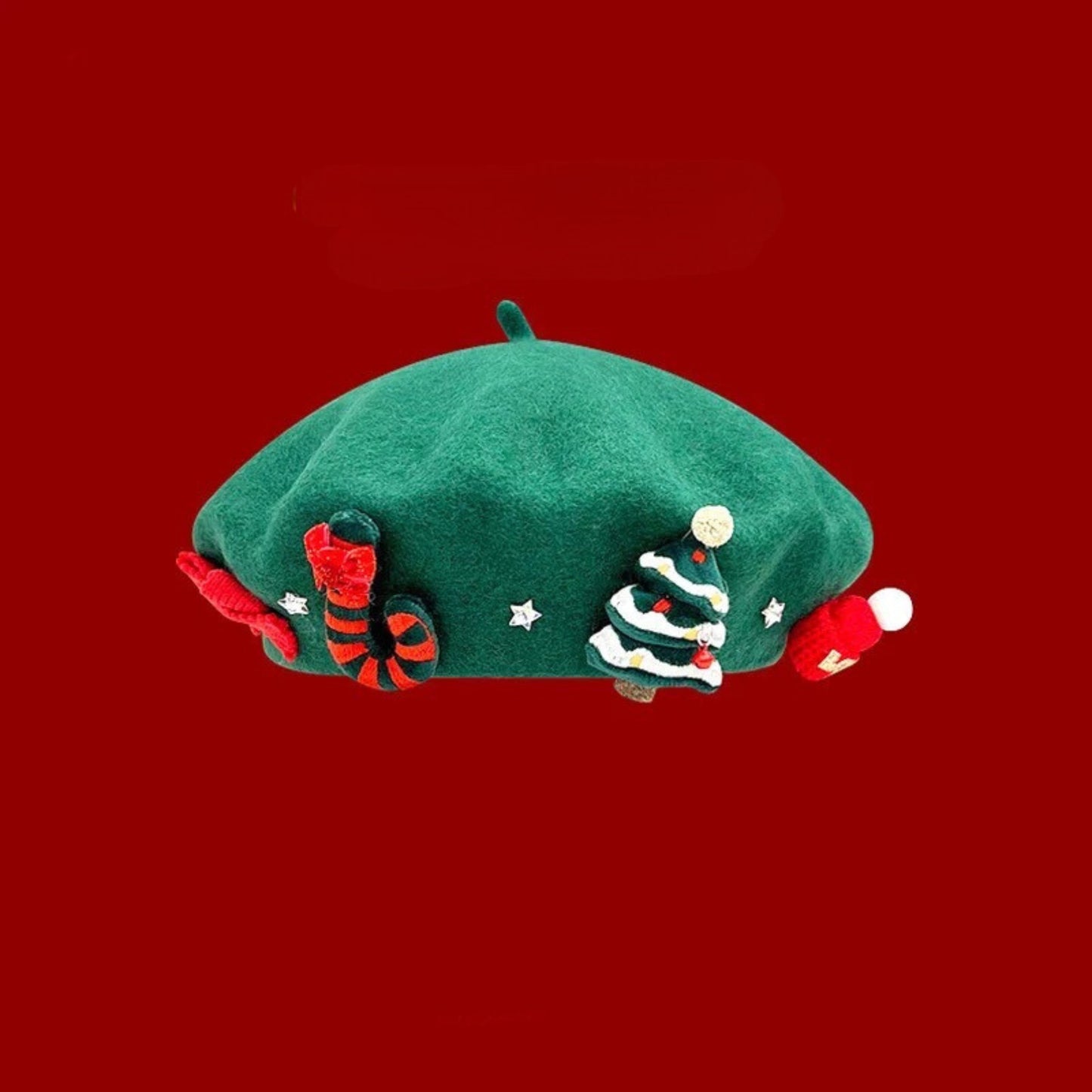 Christmas Beret Hat