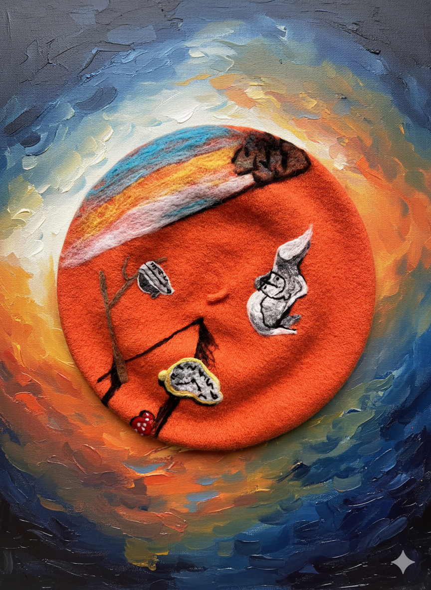 Salvador Dali Beret Hat