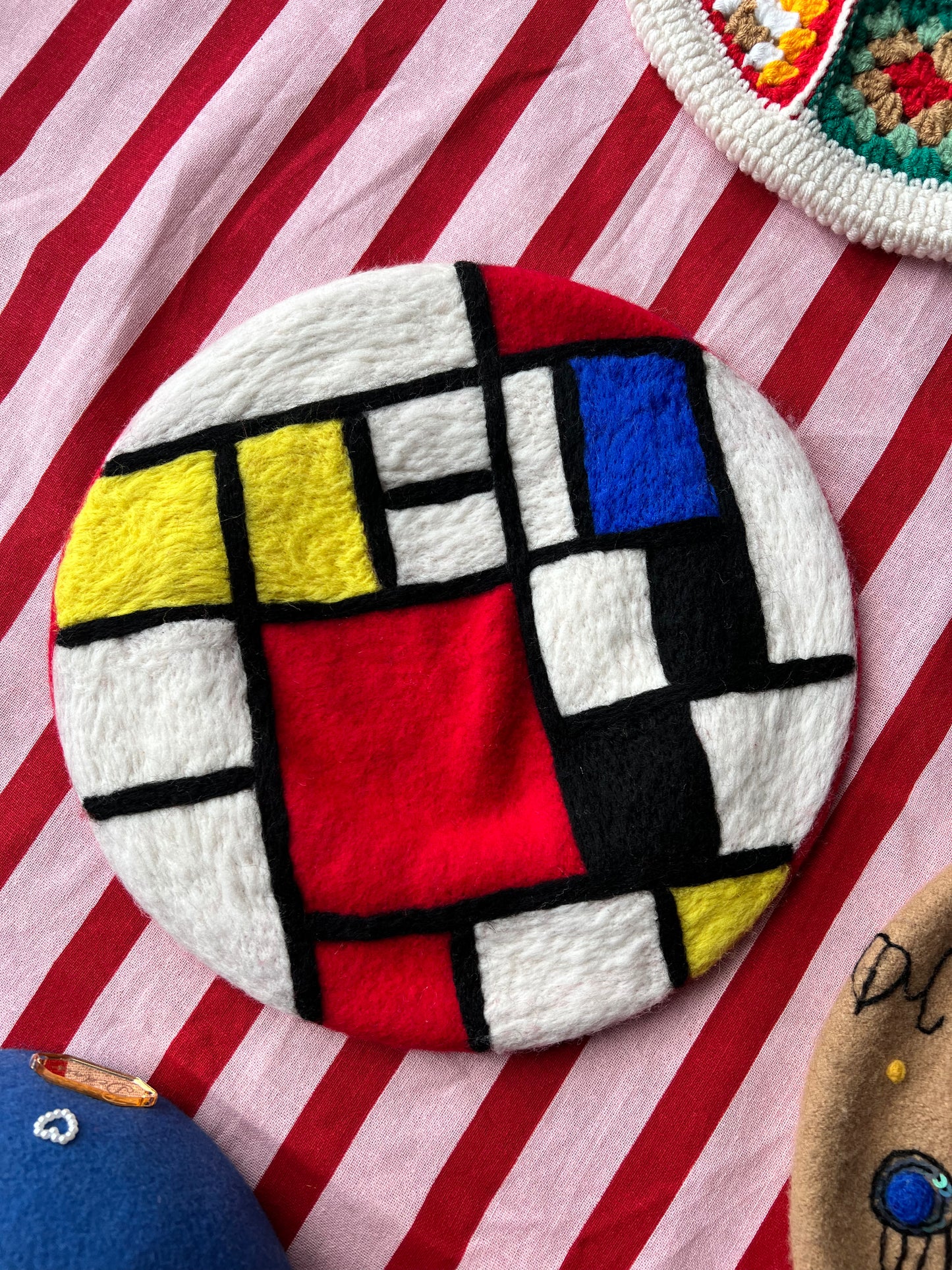 Piet Mondrian Beret Hat