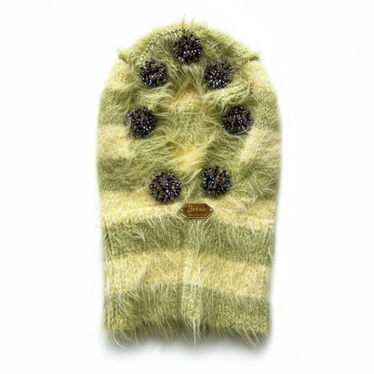 Mohair Green Balaclava