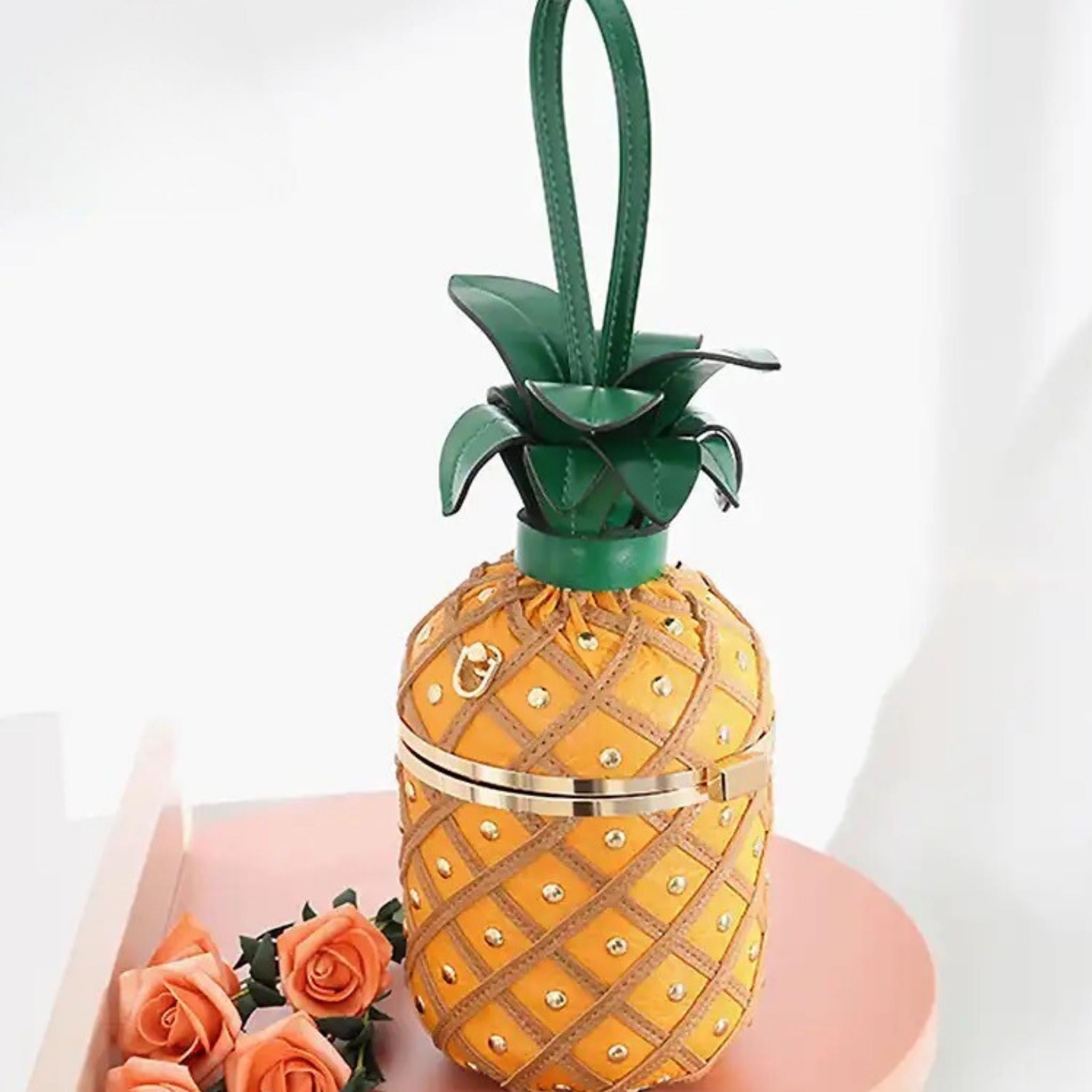 Pineapple Handbag Vegan Leather Dedais Slow Fashion