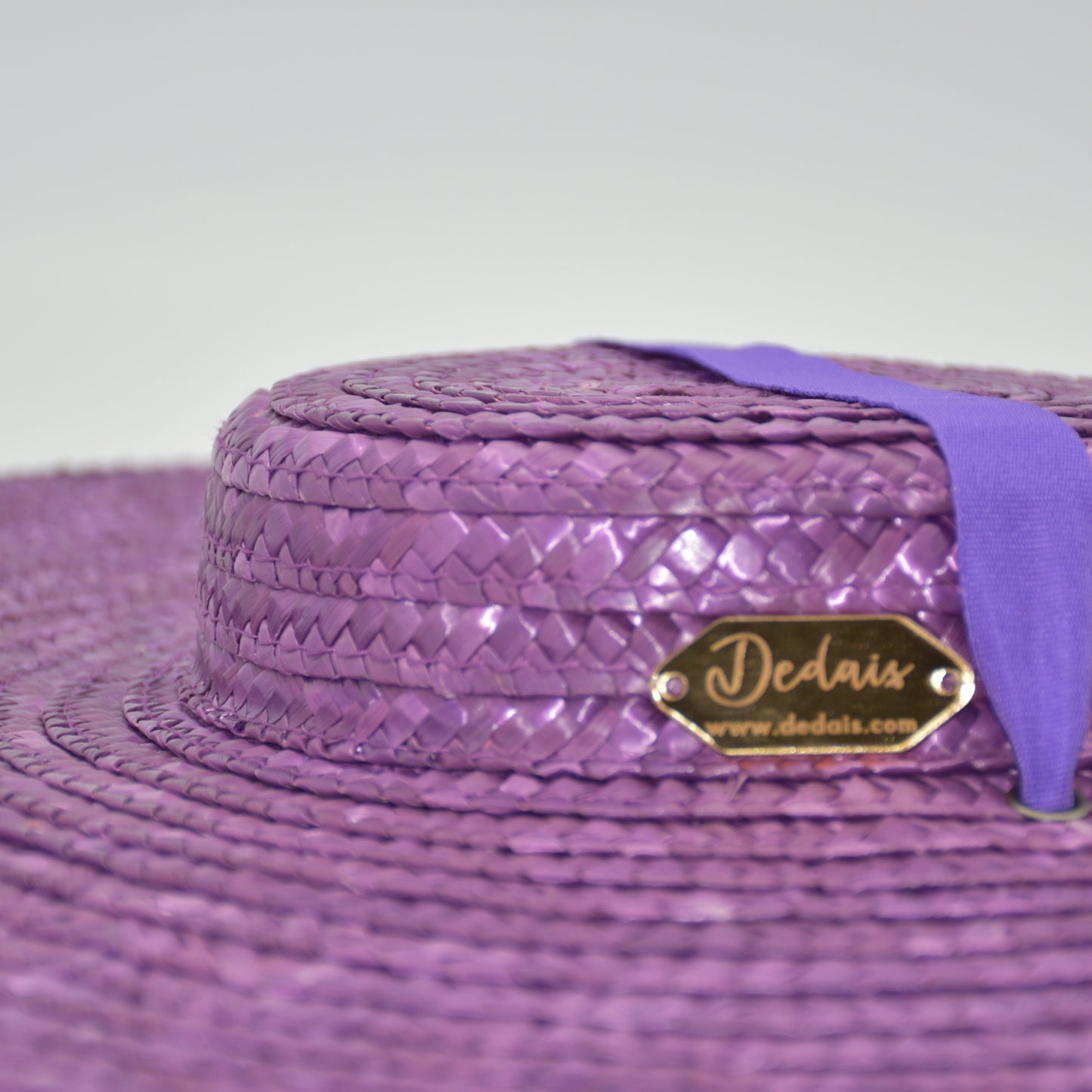 Summer Hat for Women / Purple Straw Hat