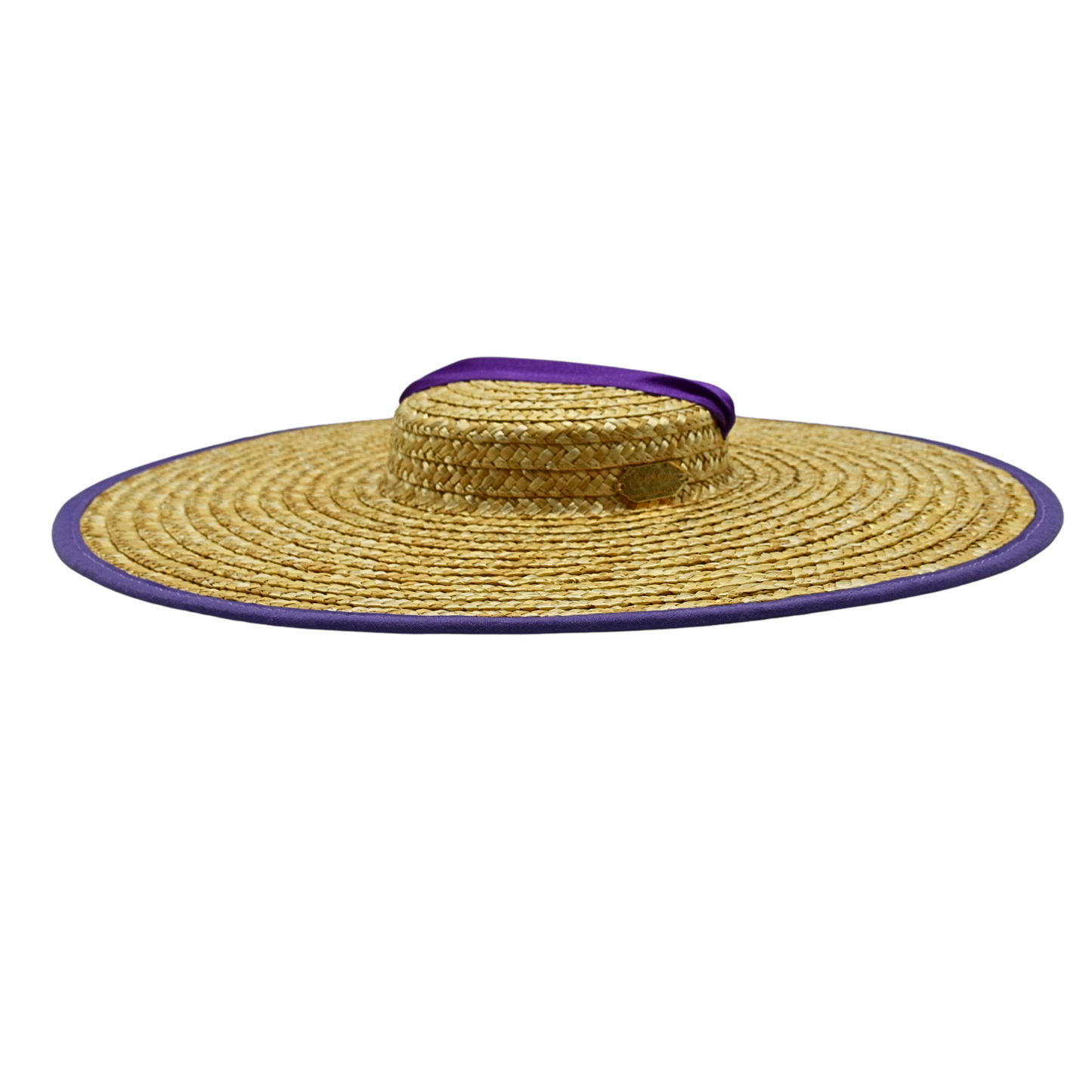 Summer Hat for Women / Gingham Straw Hat