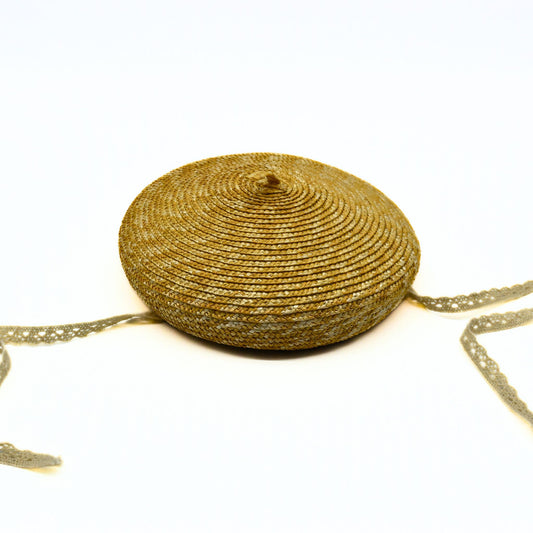 Mini Straw Summer Beret Hat