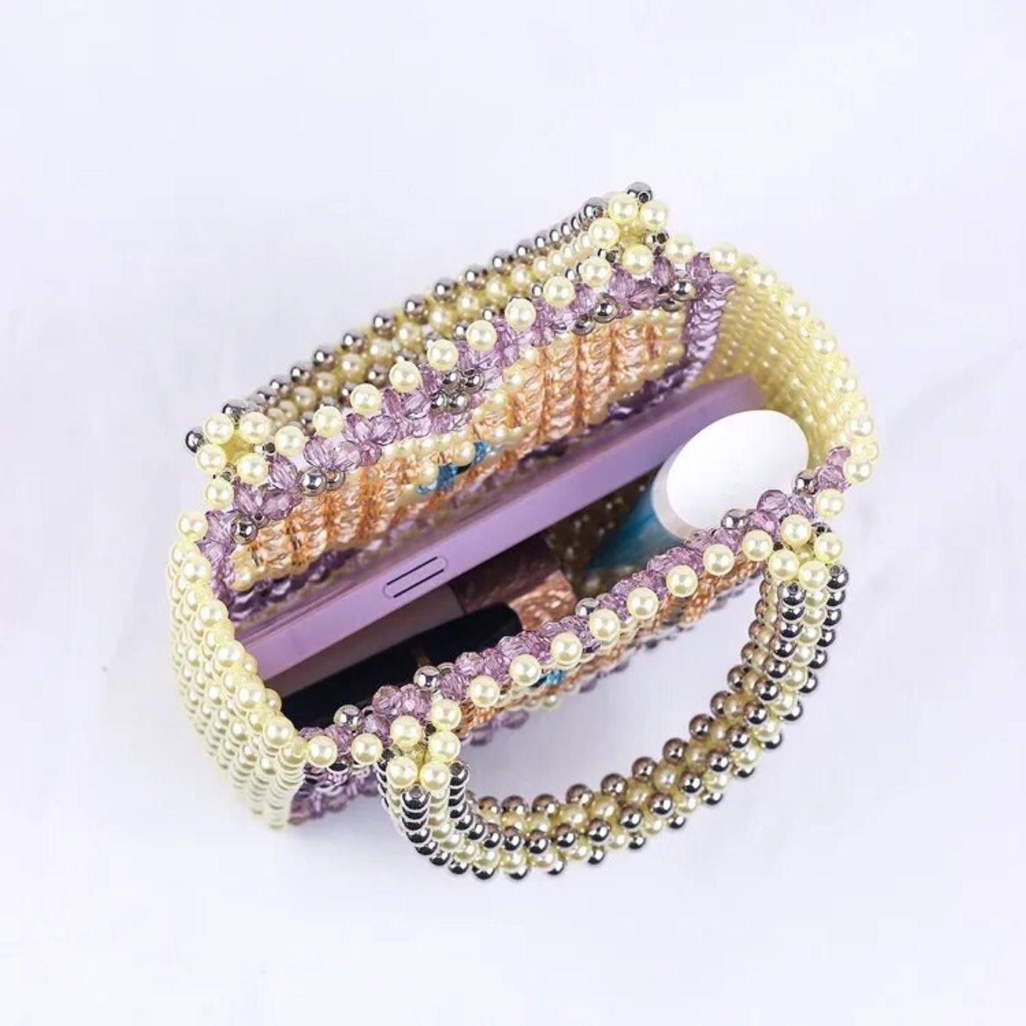 Beaded Pearls Mini Bag - Dedais Slow Fashion