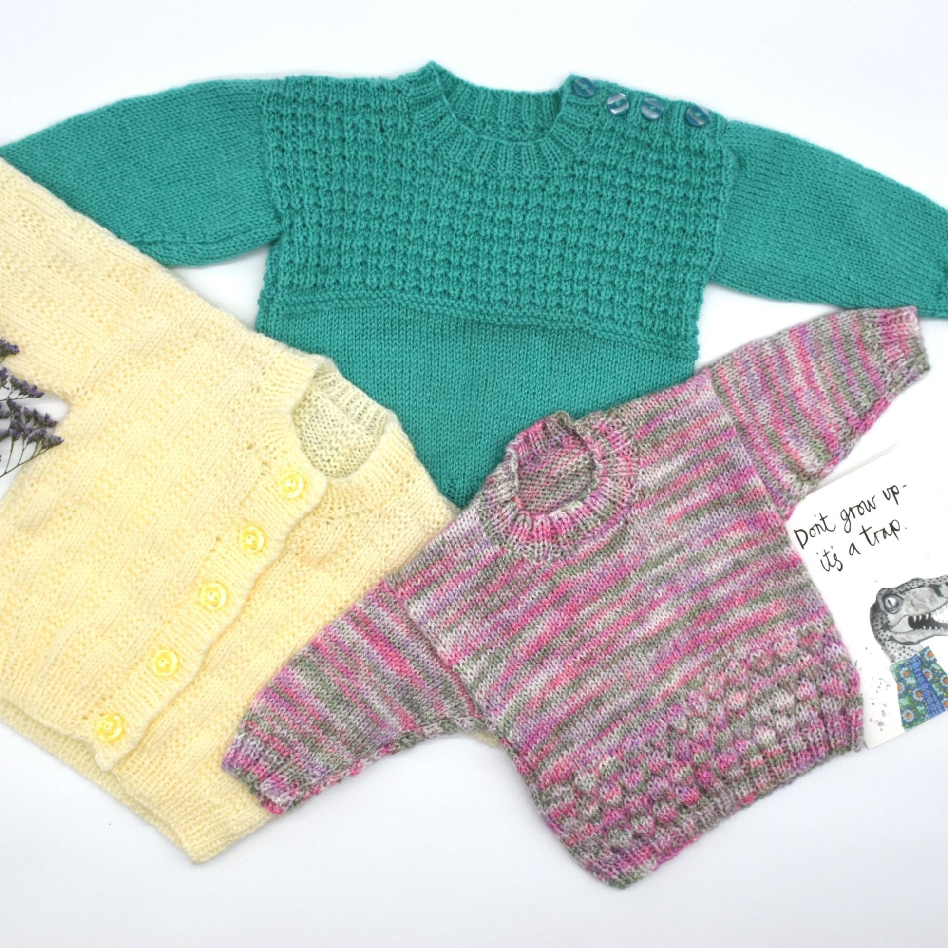 Handmade Knitted Baby Cardigan with Hood and Mittens Natural - Dedais Slow Fashion