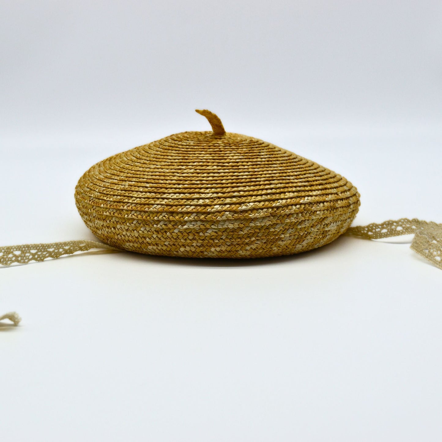 Mini Straw Summer Beret Hat - Dedais Slow Fashion