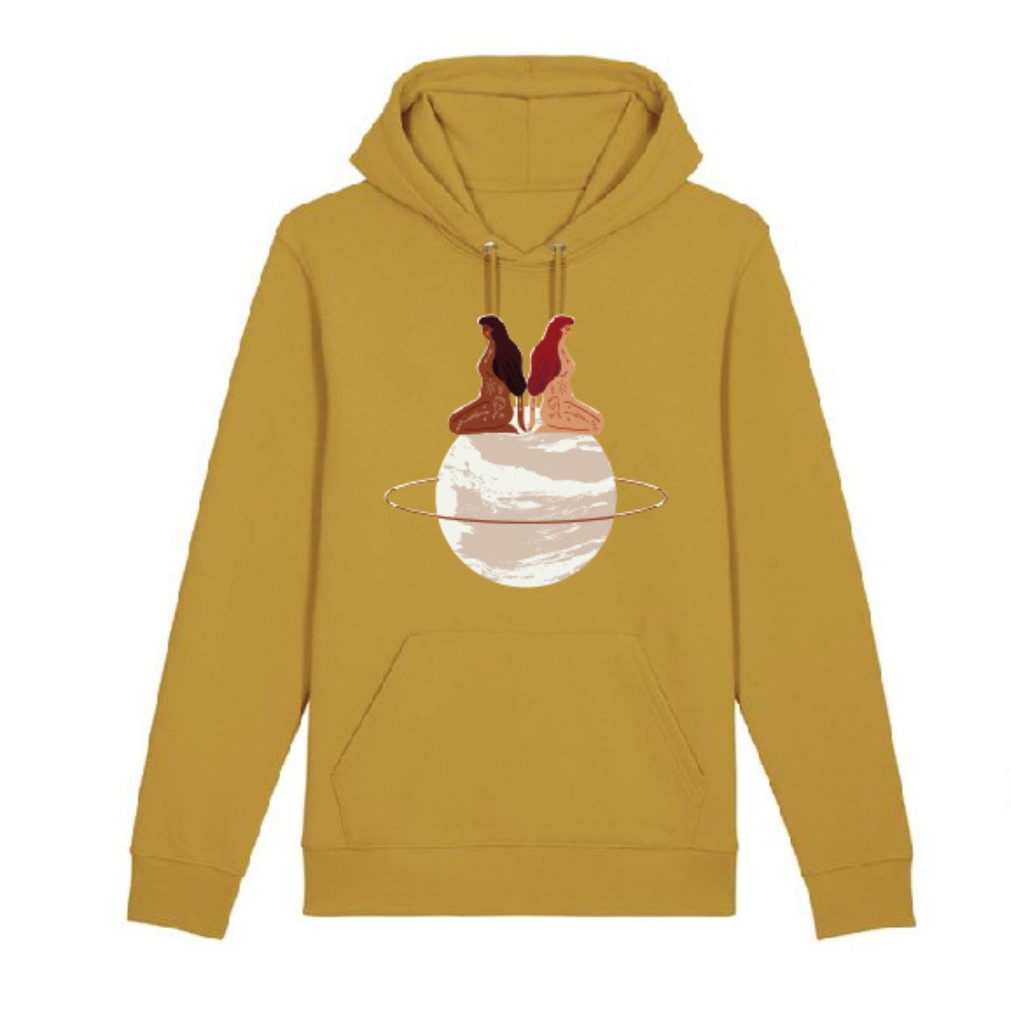 Organic Cotton Hoodie Mustard - Dedais Slow Fashion