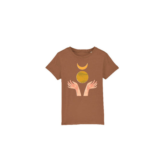 Organic Cotton T-shirt Kids (Chocolate) - Dedais Slow Fashion