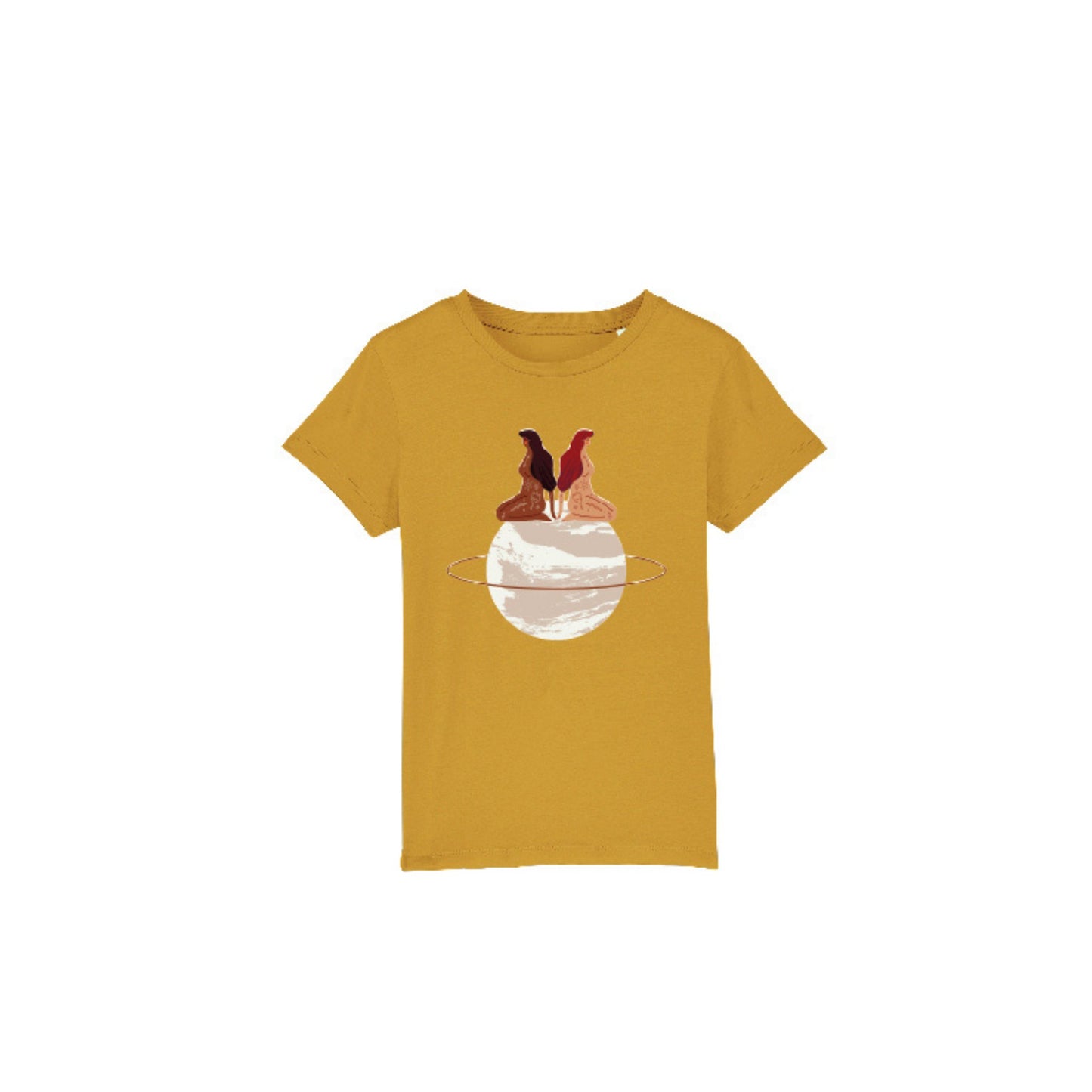 Organic Cotton T-shirt Kids (Mustard) - Dedais Slow Fashion