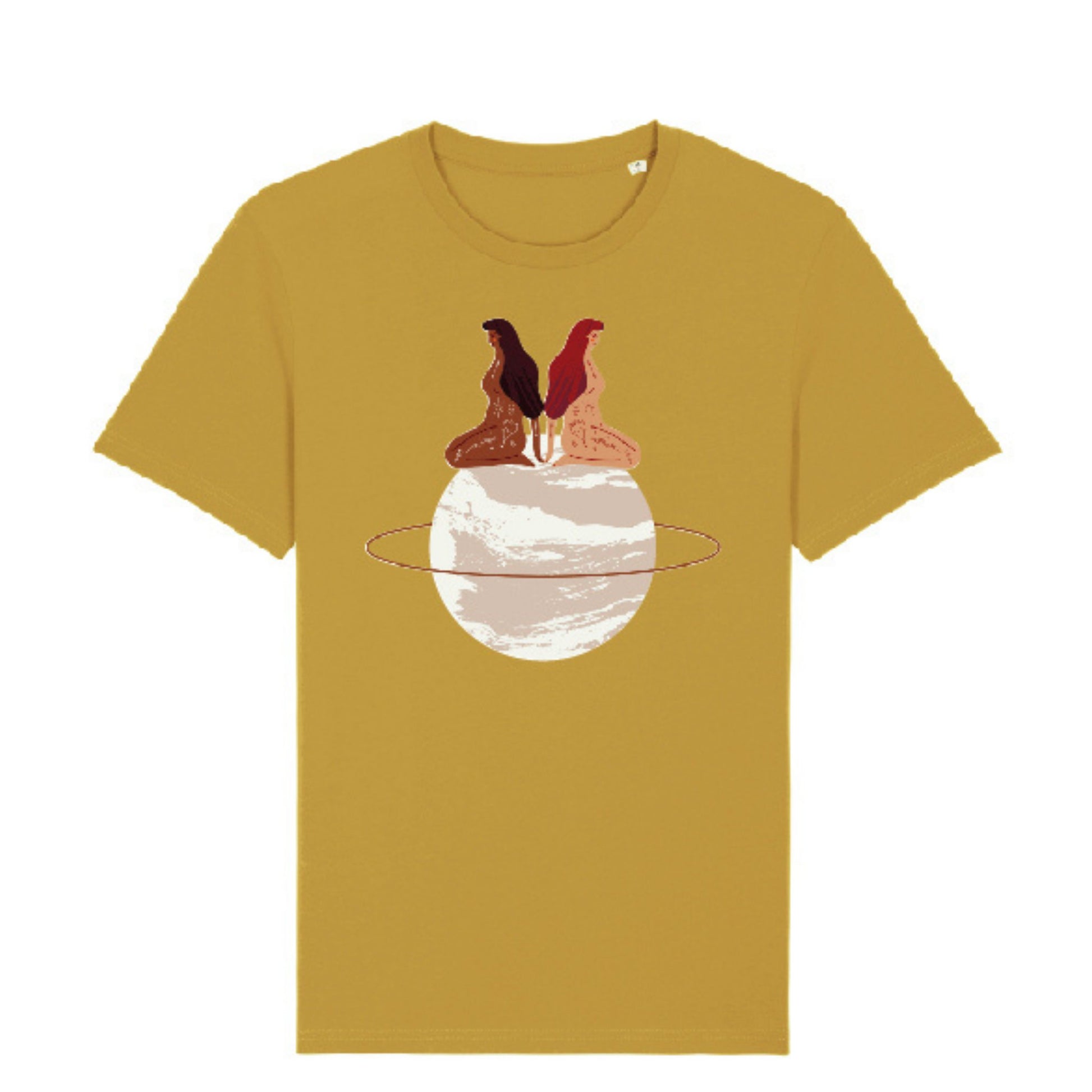 Organic Cotton T-shirt (Mustard) - Dedais Slow Fashion