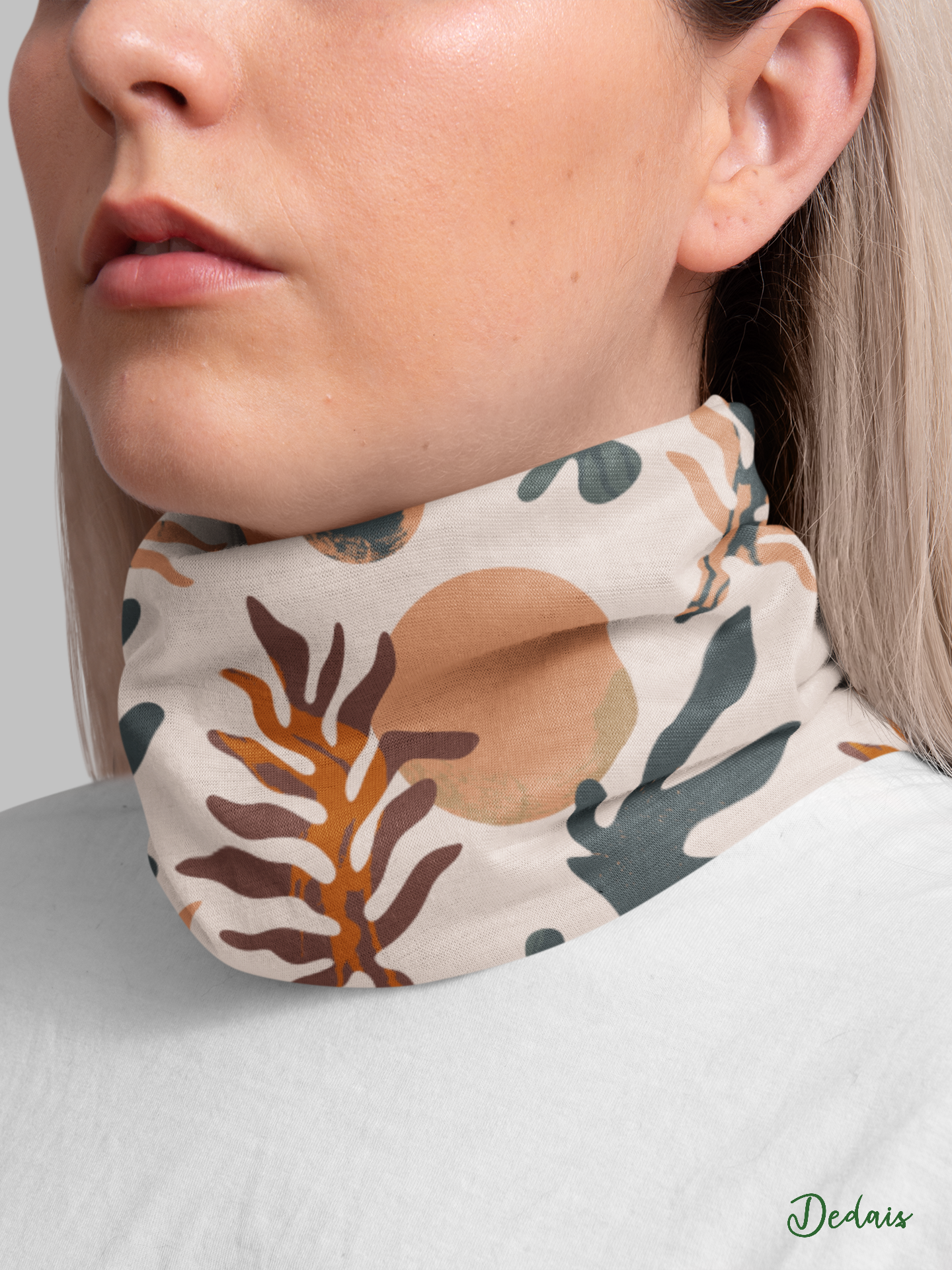 Tube Neck Scarf Unisex Recycled Cotton