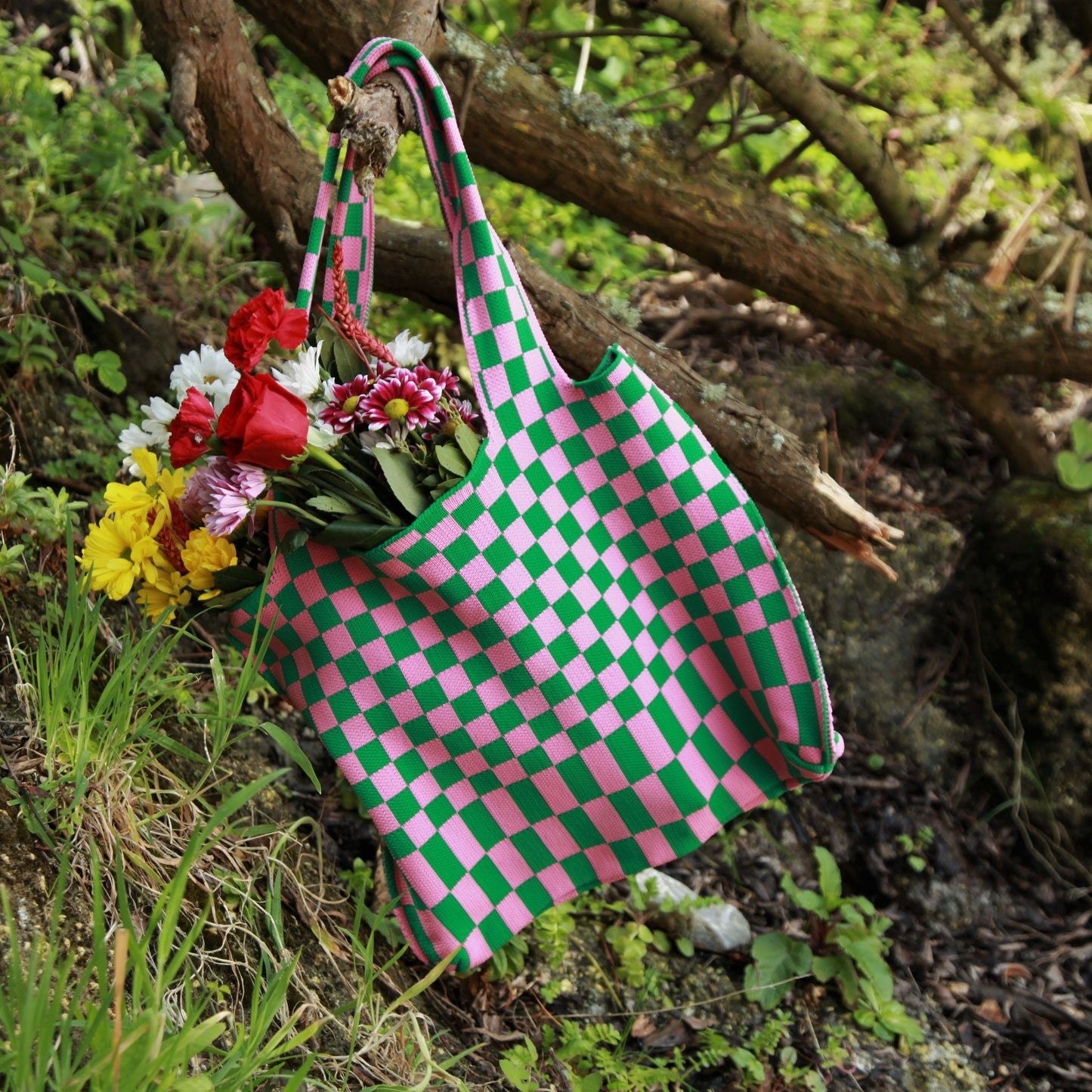 Oversized Knitted Tote Bag