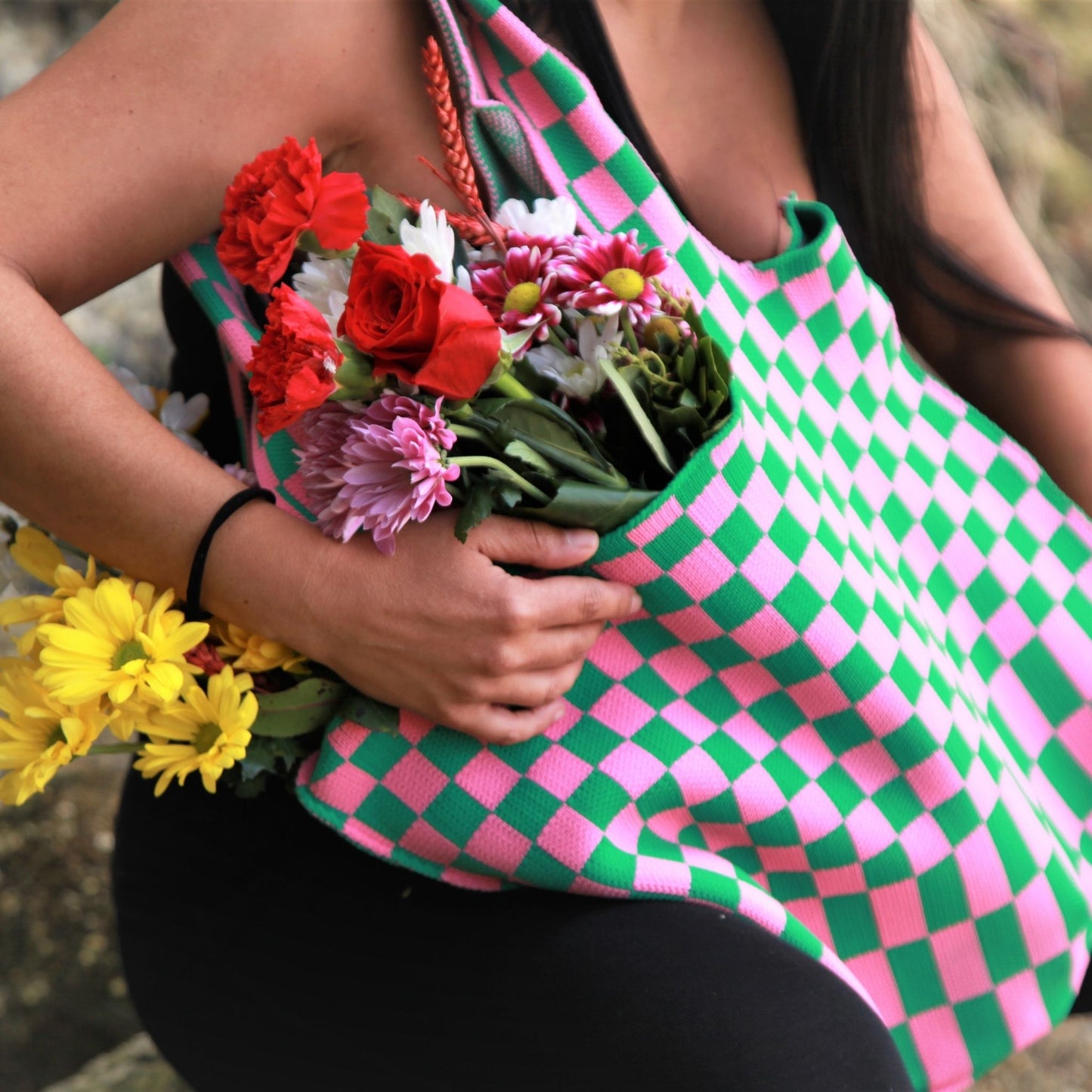 Oversized Knitted Tote Bag