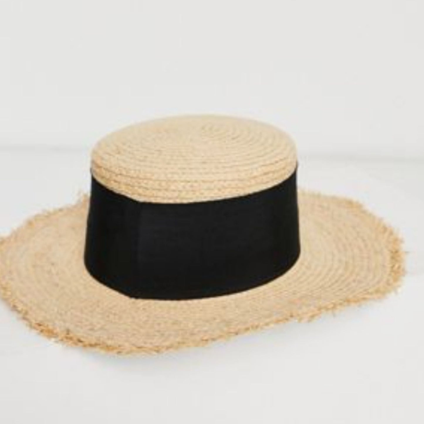 Women's Natural Straw Summer Hat Short Brim